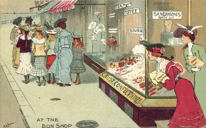 Bij de broodjeswinkel